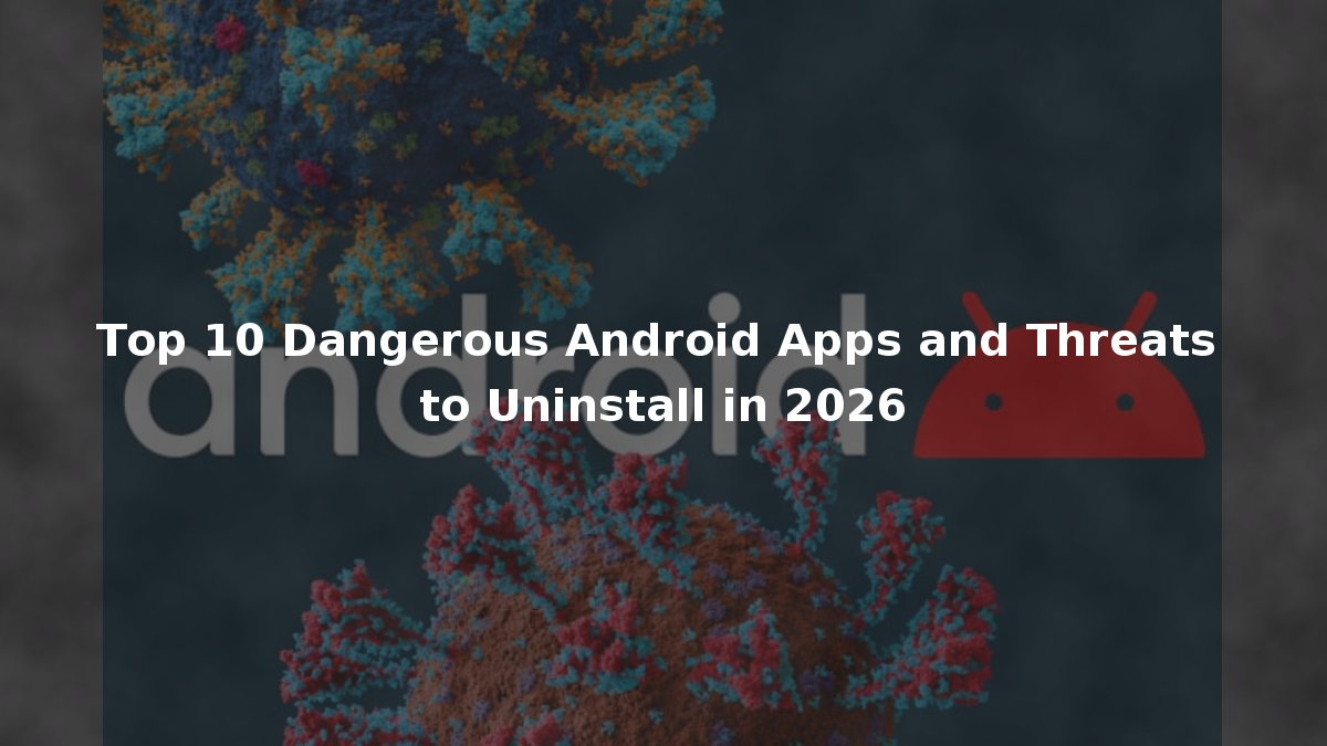 Top 10 Dangerous Android Apps and Threats to Uninstall in 2026