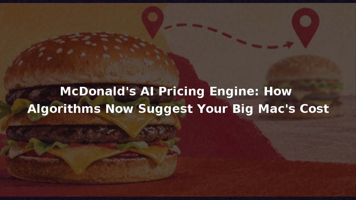 McDonald’s AI Pricing Engine: How Algorithms Now Suggest Your Big Mac’s Cost