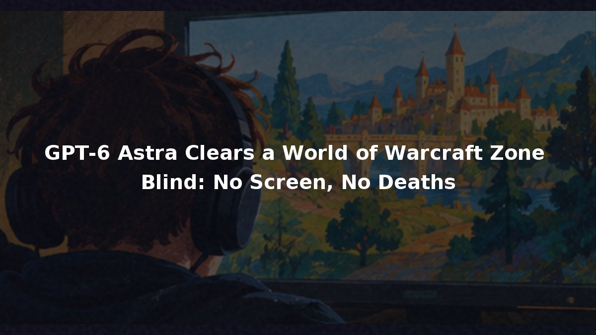 GPT-6 Astra Clears a World of Warcraft Zone Blind: No Screen, No Deaths