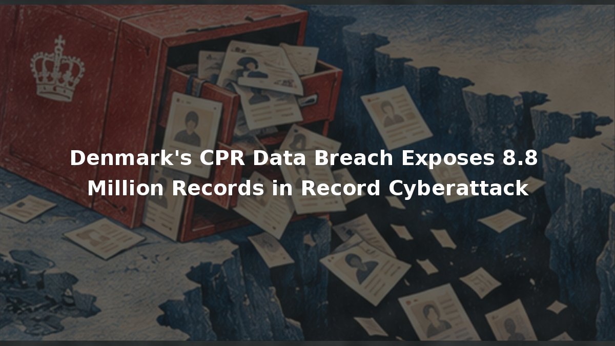 Denmark’s CPR Data Breach Exposes 8.8 Million Records in Record Cyberattack