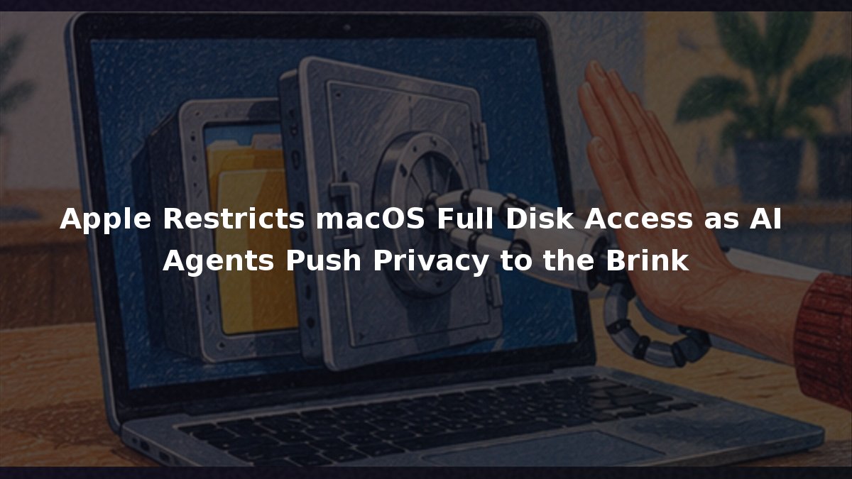 Apple Restricts macOS Full Disk Access as AI Agents Push Privacy to the Brink