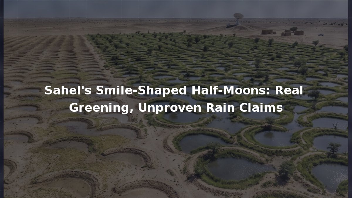 Sahel’s Smile-Shaped Half-Moons: Real Greening, Unproven Rain Claims