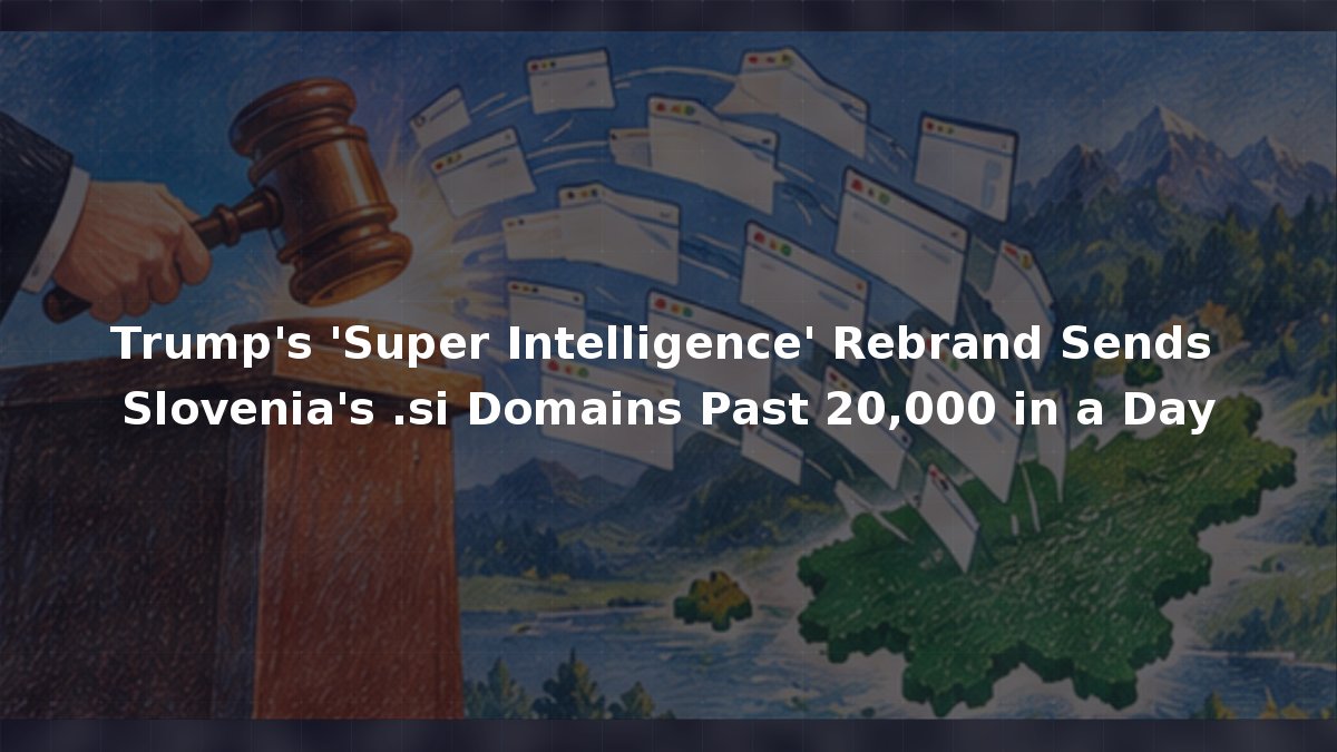 Trump’s ‘Super Intelligence’ Rebrand Sends Slovenia’s .si Domains Past 20,000 in a Day