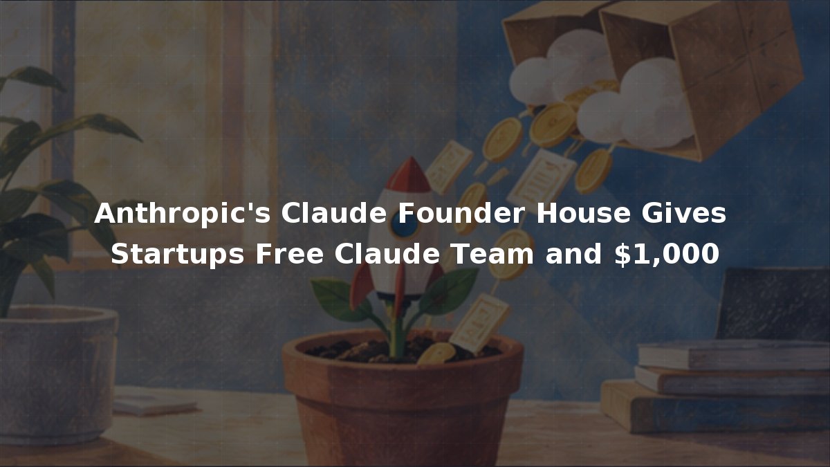 Anthropic’s Claude Founder House Gives Startups Free Claude Team and ,000