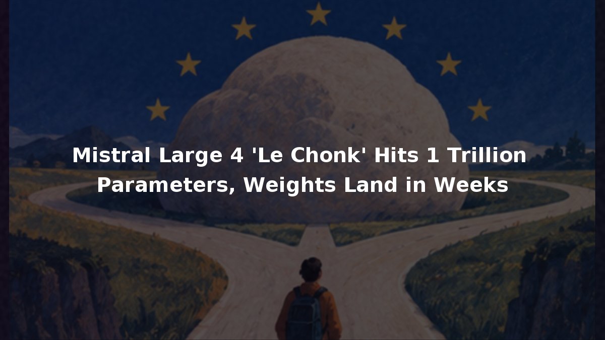 Mistral Large 4 ‘Le Chonk’ Hits 1 Trillion Parameters, Weights Land in Weeks