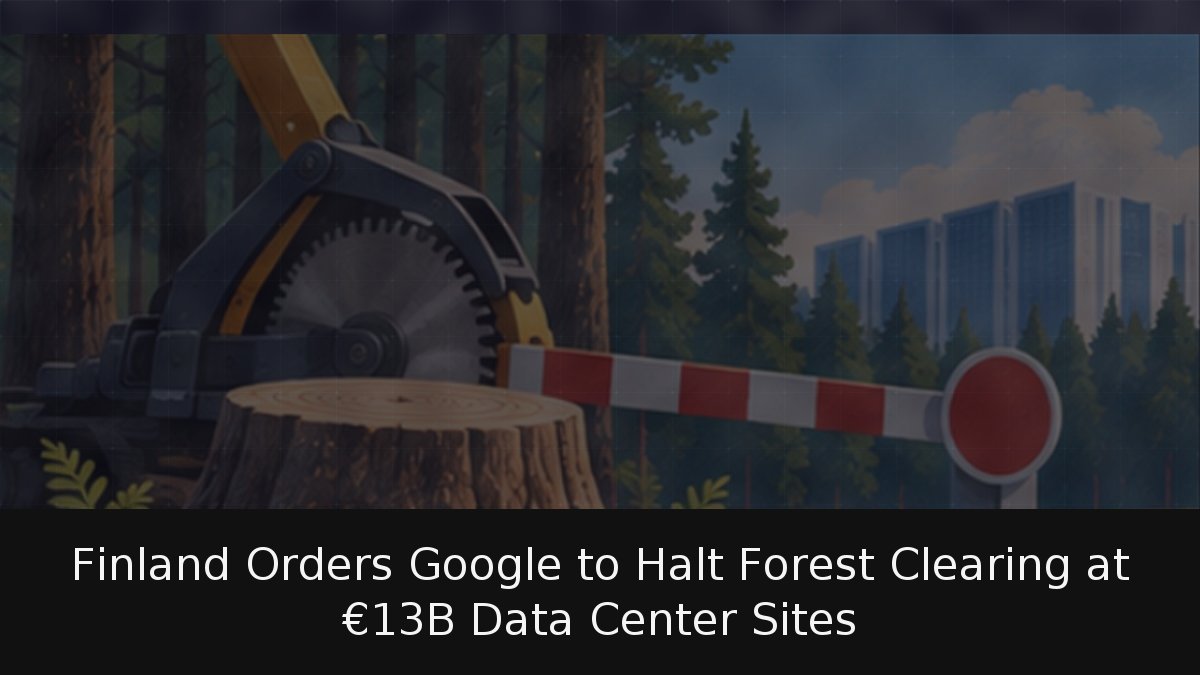 Finland Orders Google to Halt Forest Clearing at €13B Data Center Sites