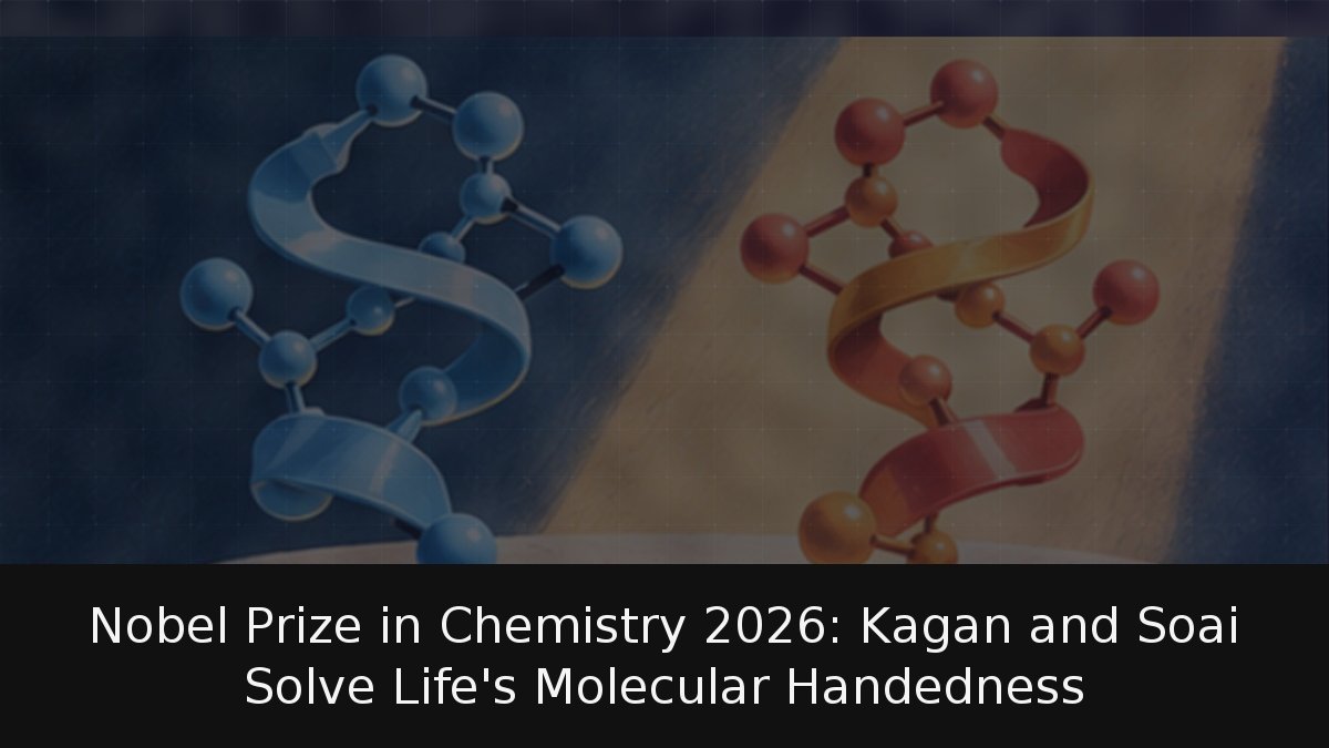 Nobel Prize in Chemistry 2026: Kagan and Soai Solve Life’s Molecular Handedness