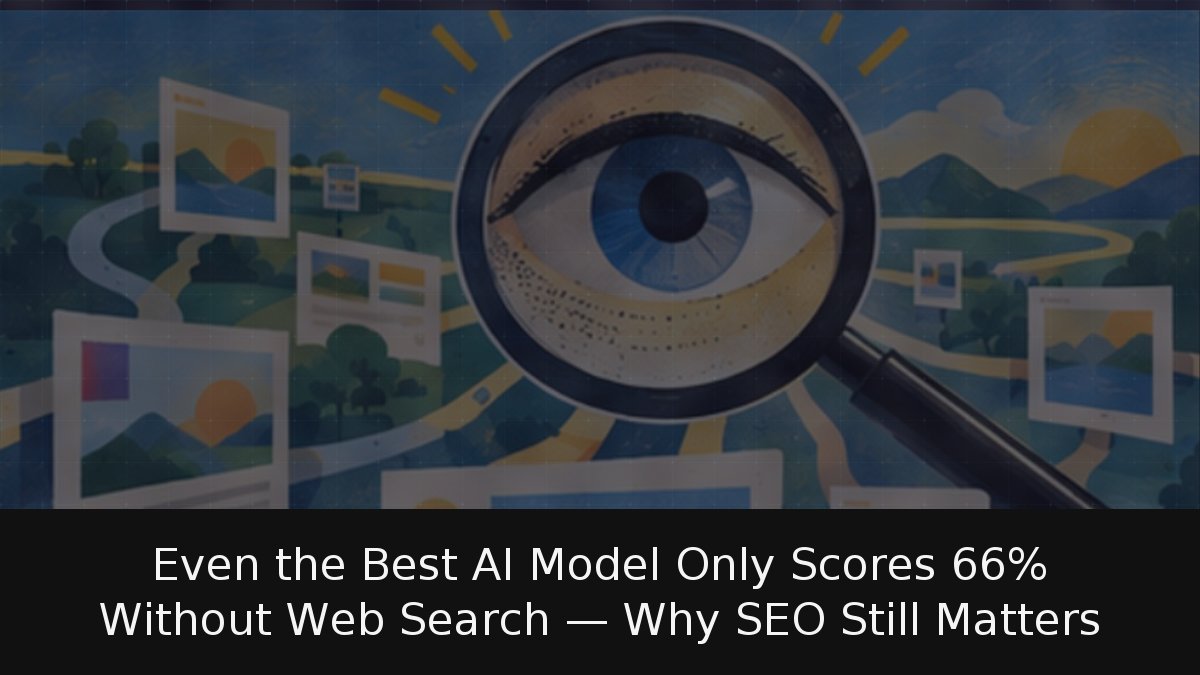 Even the Best AI Model Only Scores 66% Without Web Search — Why SEO Still Matters