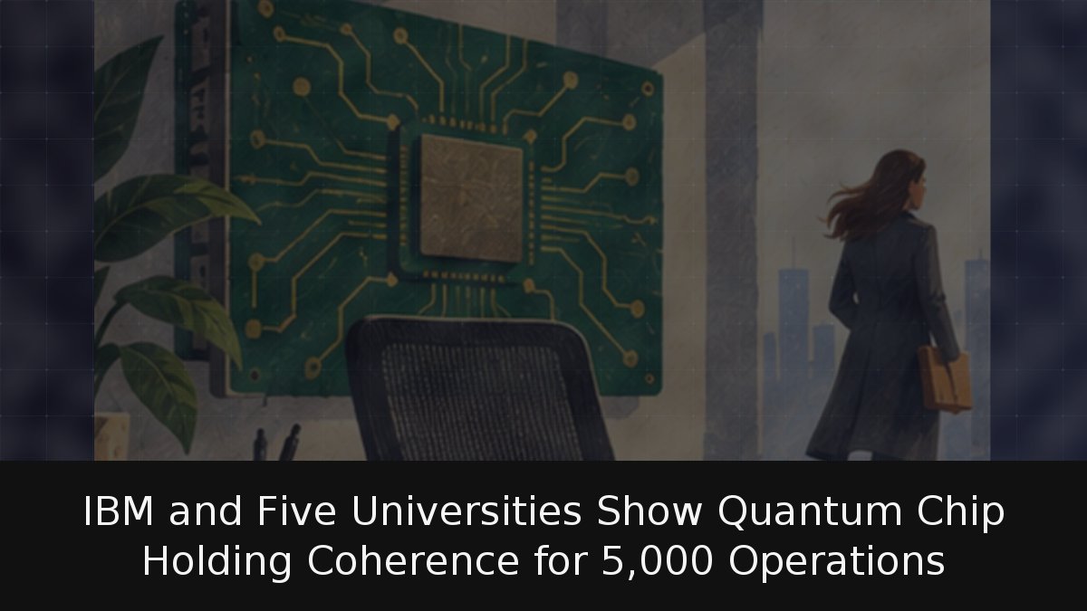 IBM and Five Universities Show Quantum Chip Holding Coherence for 5,000 Operations