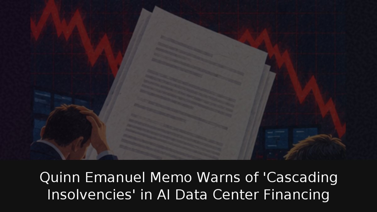 Quinn Emanuel Memo Warns of ‘Cascading Insolvencies’ in AI Data Center Financing
