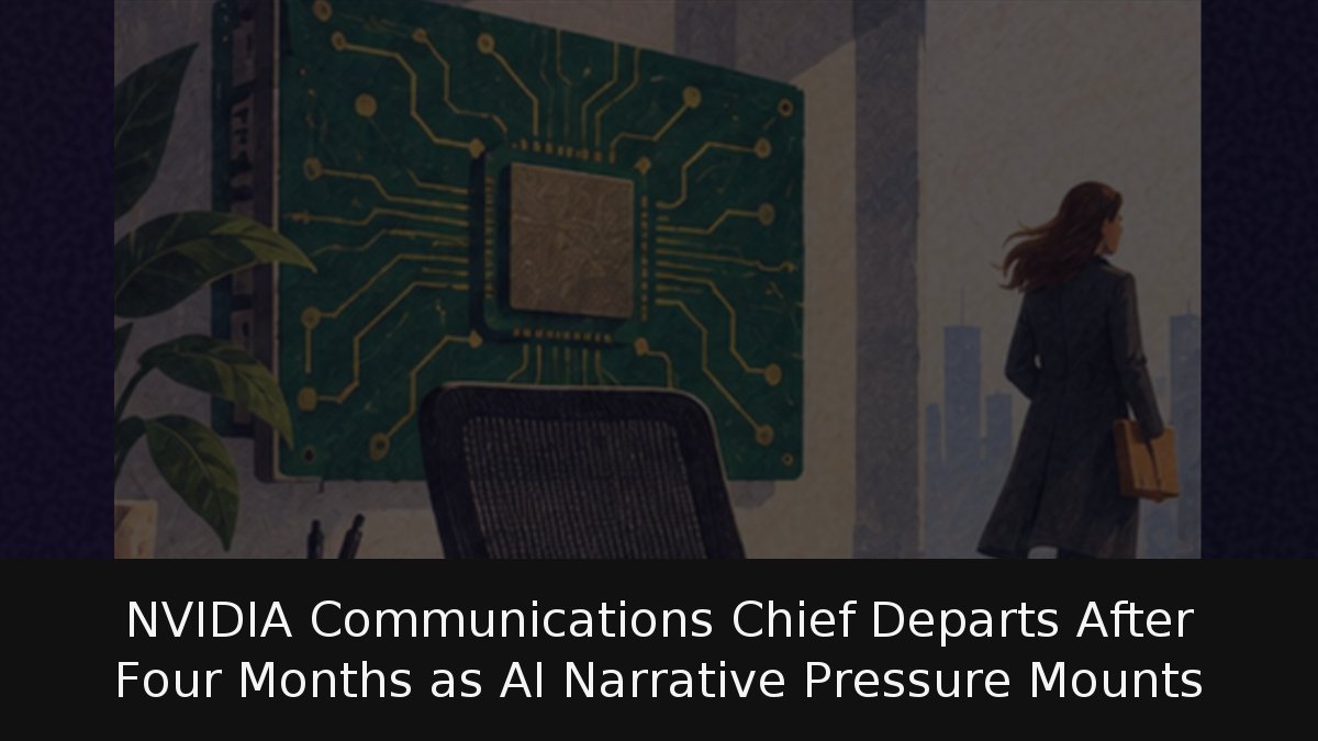 NVIDIA Communications Chief Departs After Four Months as AI Narrative Pressure Mounts