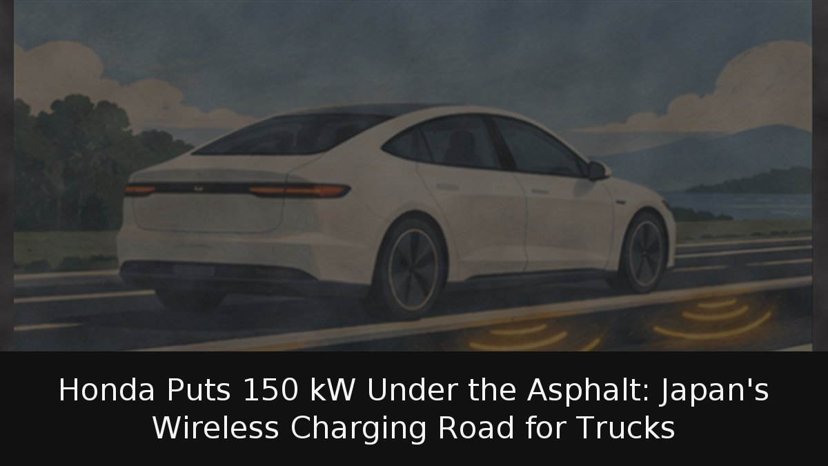 Honda Puts 150 kW Under the Asphalt: Japan’s Wireless Charging Road for Trucks