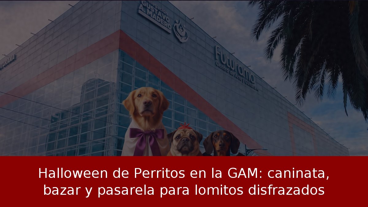Halloween de Perritos en la GAM: caninata, bazar y pasarela para lomitos disfrazados