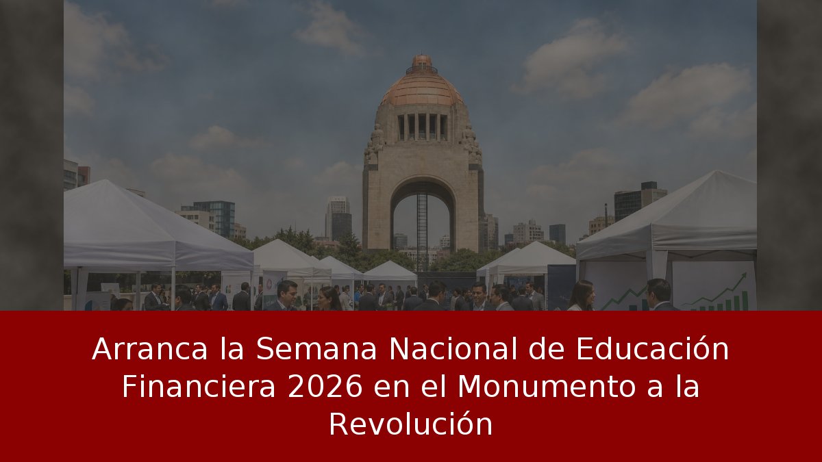 Arranca la Semana Nacional de Educación Financiera 2026 en el Monumento a la Revolución