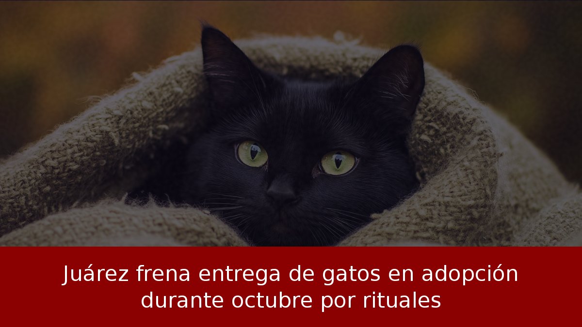 Juárez frena entrega de gatos en adopción durante octubre por rituales