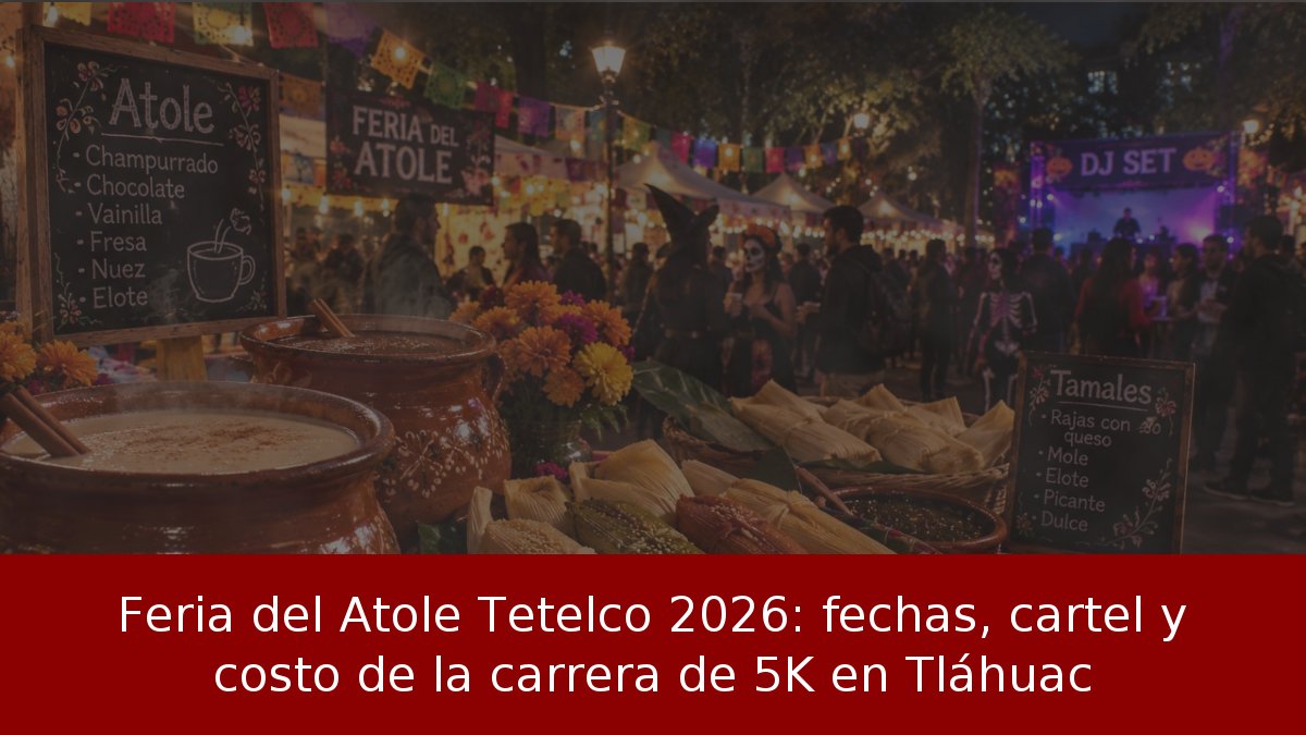 Feria del Atole Tetelco 2026: fechas, cartel y costo de la carrera de 5K en Tláhuac