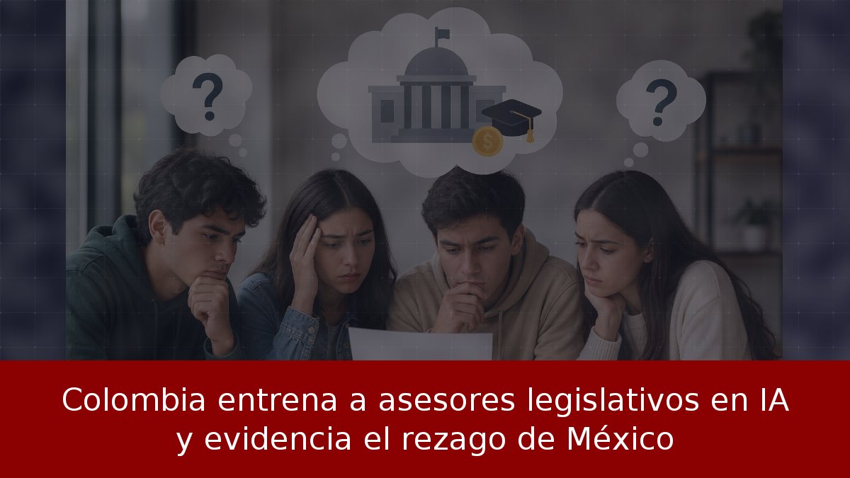 Colombia entrena a asesores legislativos en IA y evidencia el rezago de México
