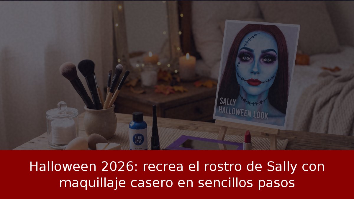 Halloween 2026: recrea el rostro de Sally con maquillaje casero en sencillos pasos
