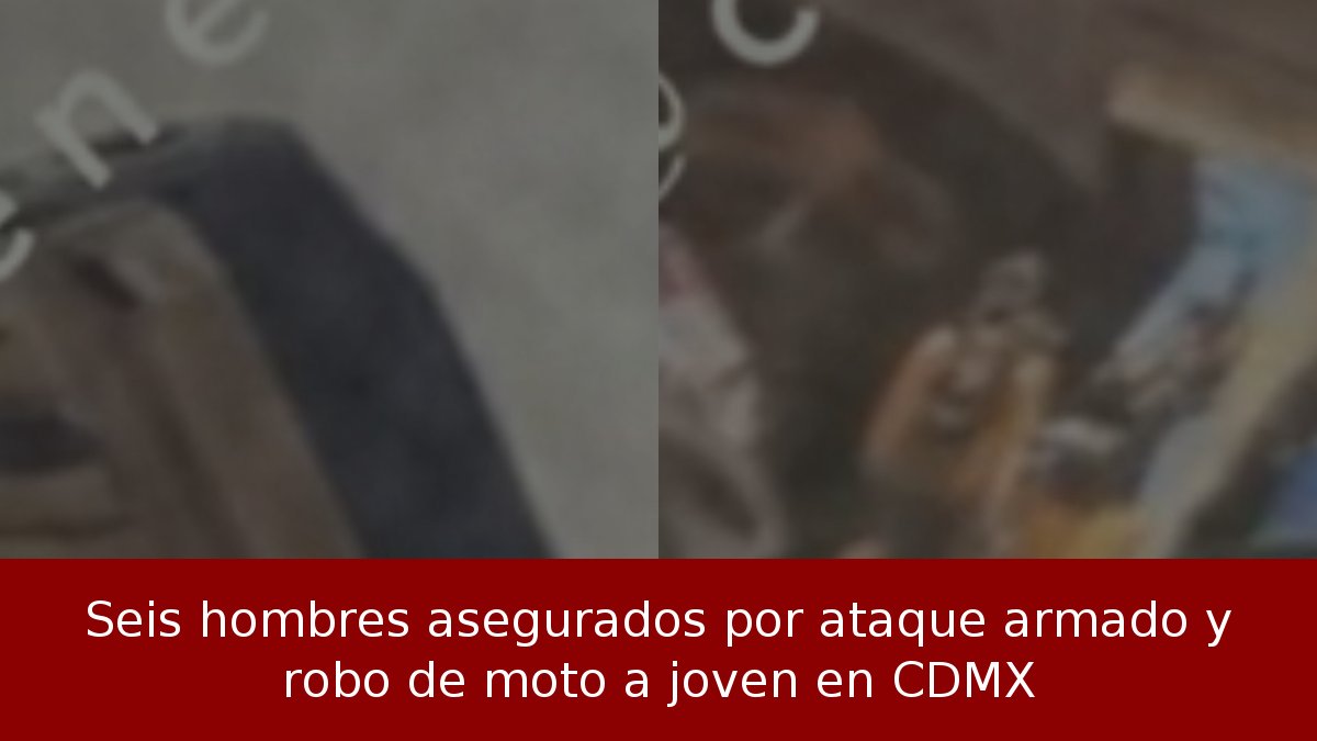 Seis hombres asegurados por ataque armado y robo de moto a joven en CDMX