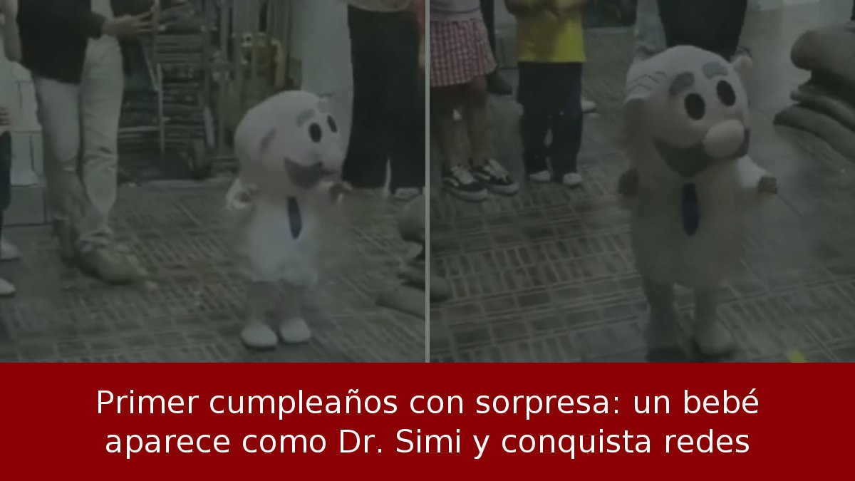 Bebé de un año se viraliza como Dr. Simi