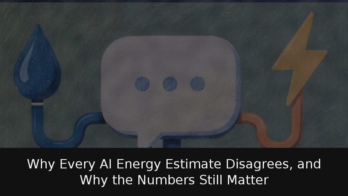 Why Every AI Energy Estimate Disagrees, and Why the Numbers Still Matter
