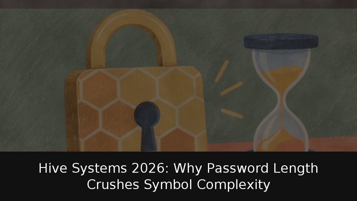 Hive Systems 2026: Why Password Length Crushes Symbol Complexity
