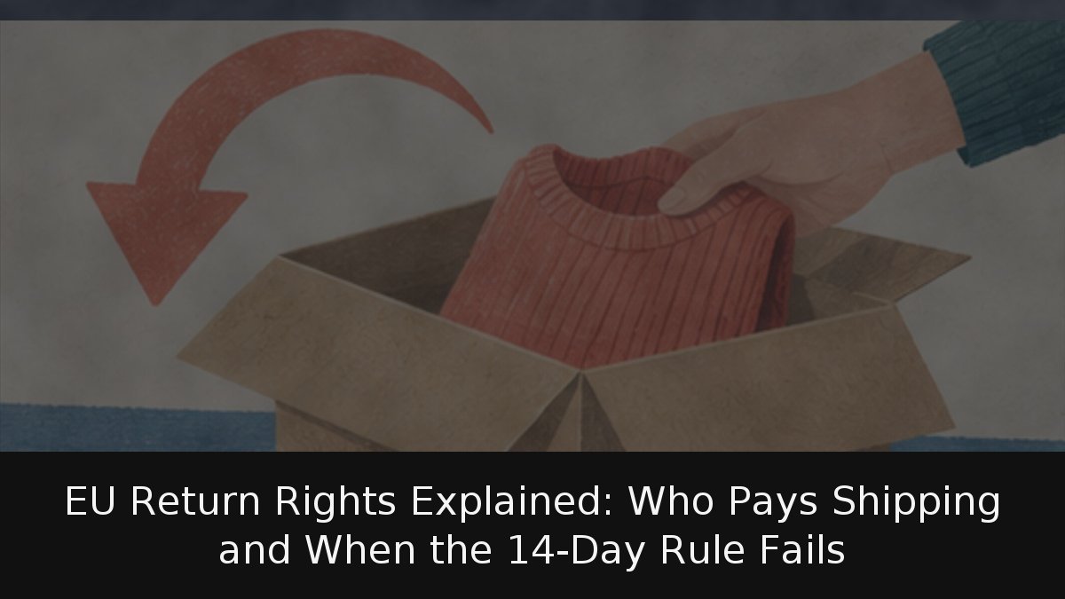 EU Return Rights Explained: Who Pays Shipping and When the 14-Day Rule Fails