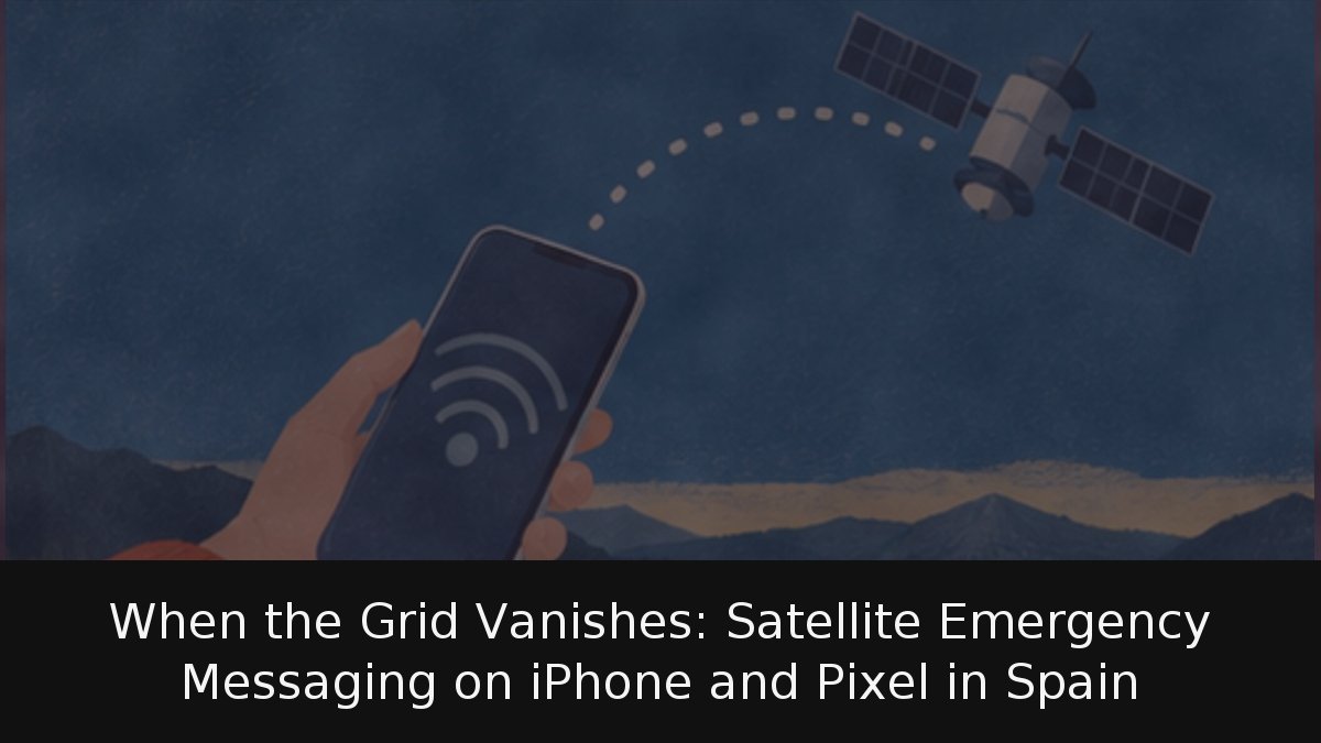 When the Grid Vanishes: Satellite Emergency Messaging on iPhone and Pixel in Spain
