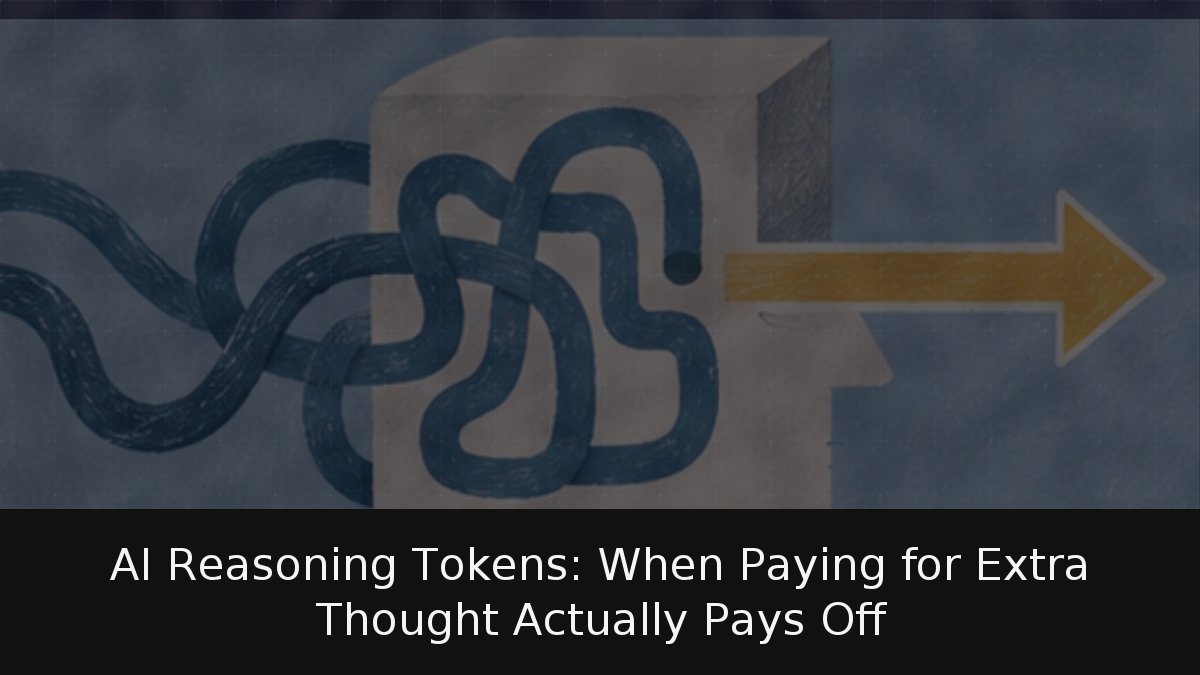 AI Reasoning Tokens: When Paying for Extra Thought Actually Pays Off