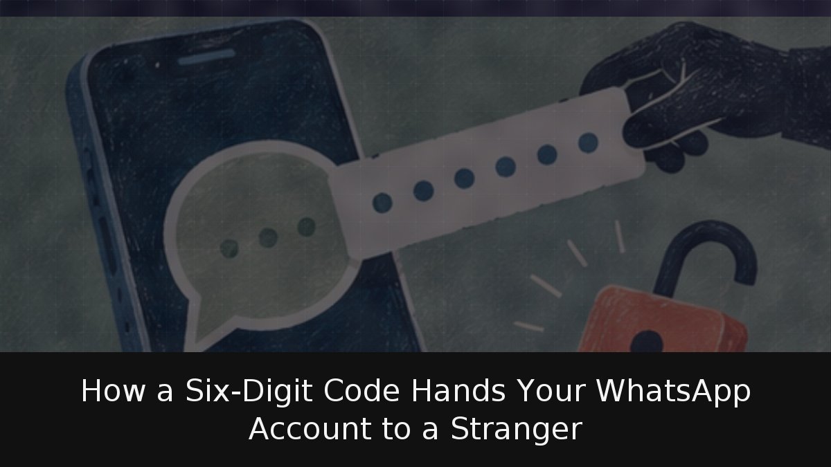 How a Six-Digit Code Hands Your WhatsApp Account to a Stranger