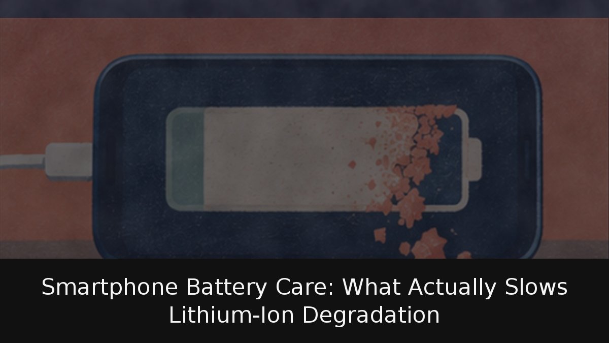 Smartphone Battery Care: What Actually Slows Lithium-Ion Degradation