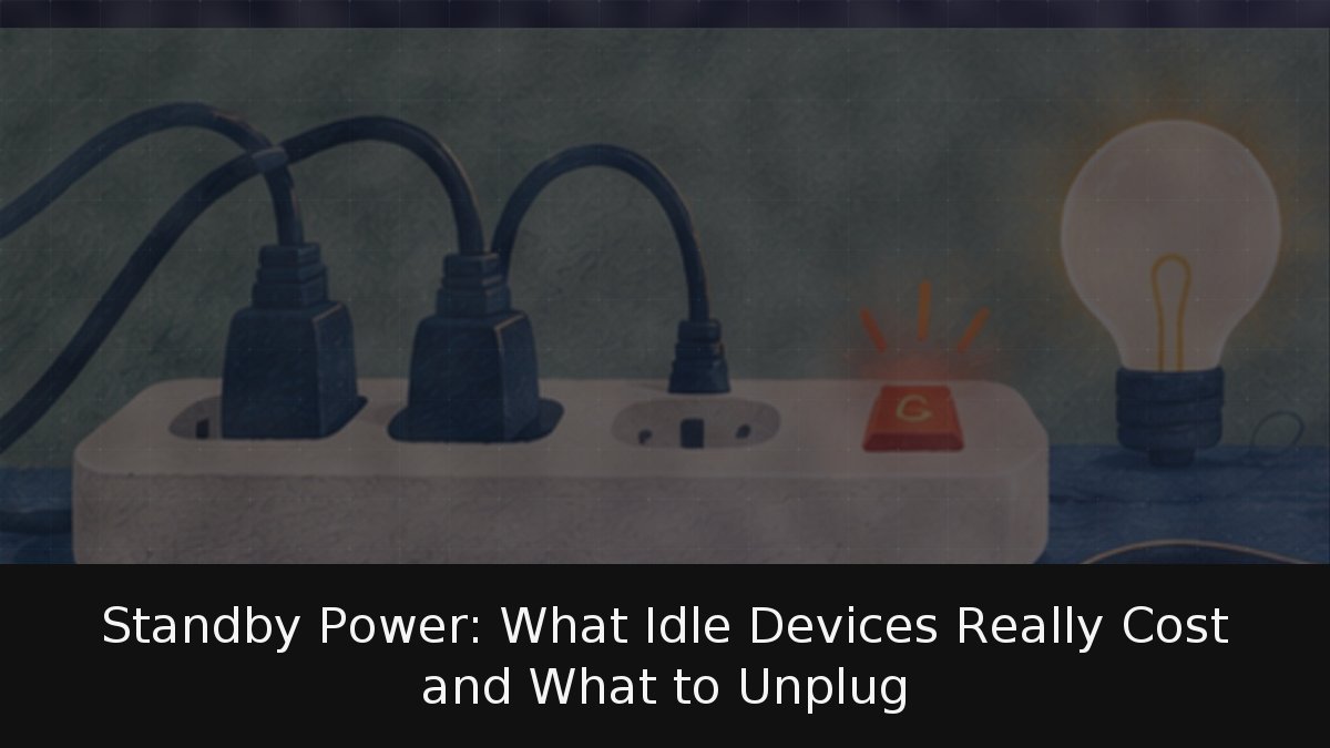Standby Power: What Idle Devices Really Cost and What to Unplug