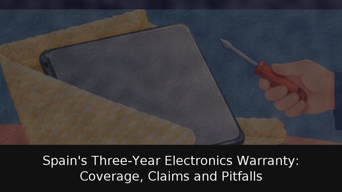 Spain’s Three-Year Electronics Warranty: Coverage, Claims and Pitfalls