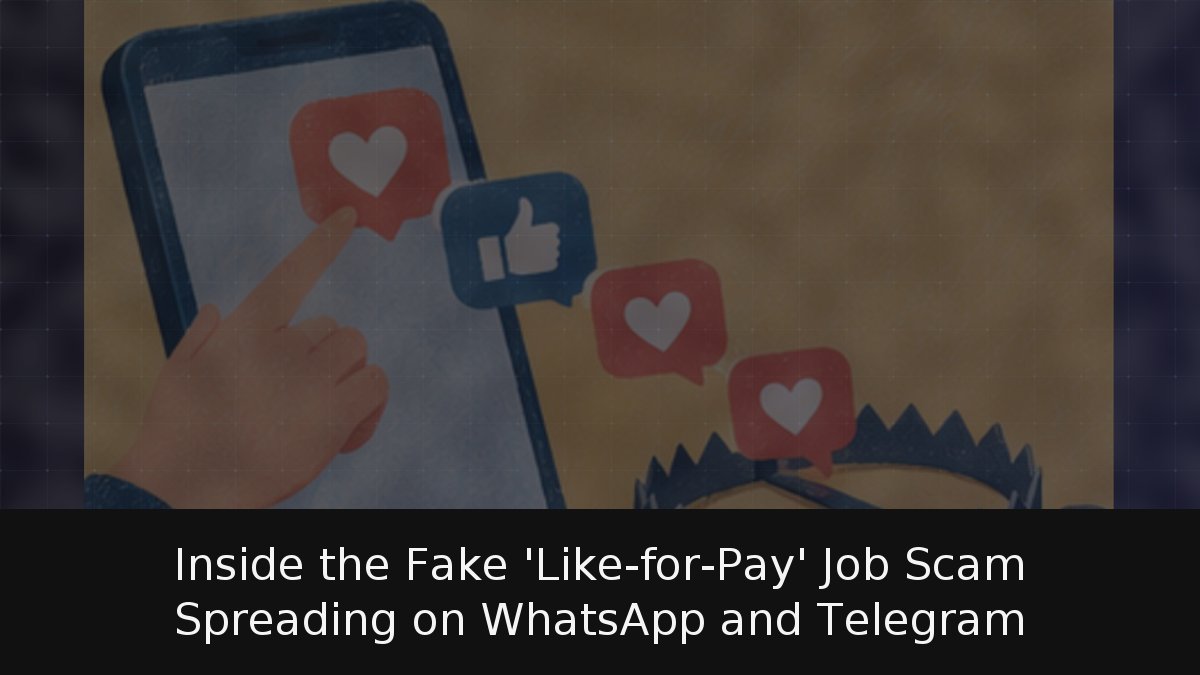 Inside the Fake ‘Like-for-Pay’ Job Scam Spreading on WhatsApp and Telegram