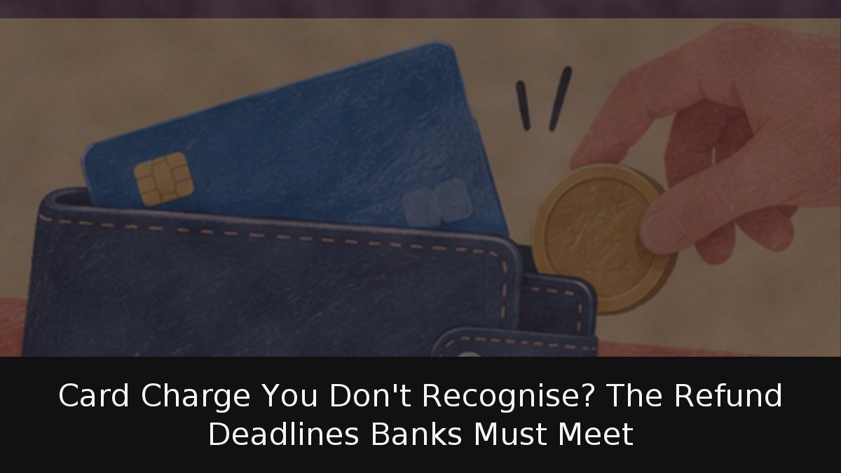 Card Charge You Don’t Recognise? The Refund Deadlines Banks Must Meet
