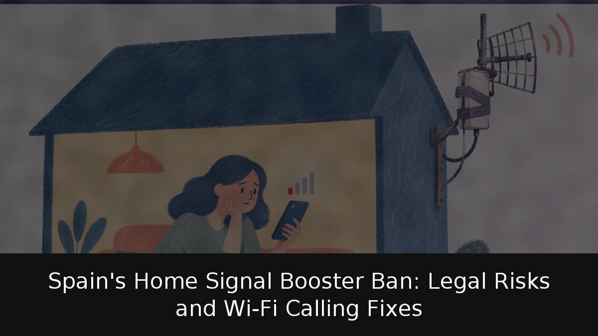 Spain’s Home Signal Booster Ban: Legal Risks and Wi-Fi Calling Fixes