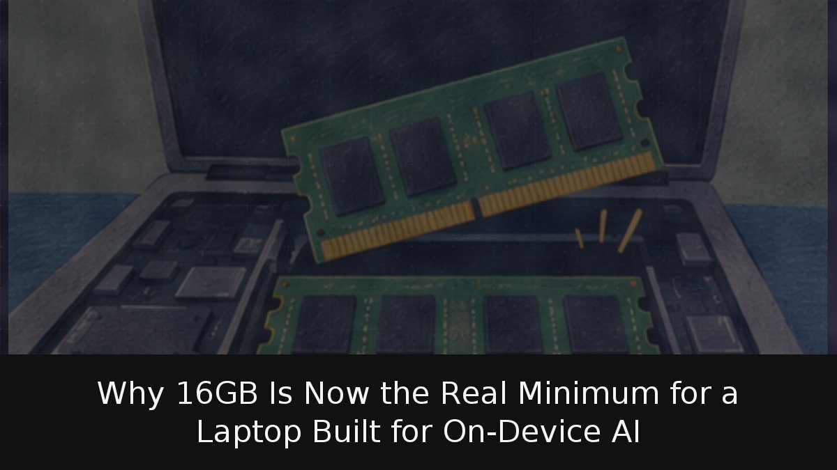 Why 16GB Is Now the Real Minimum for a Laptop Built for On-Device AI