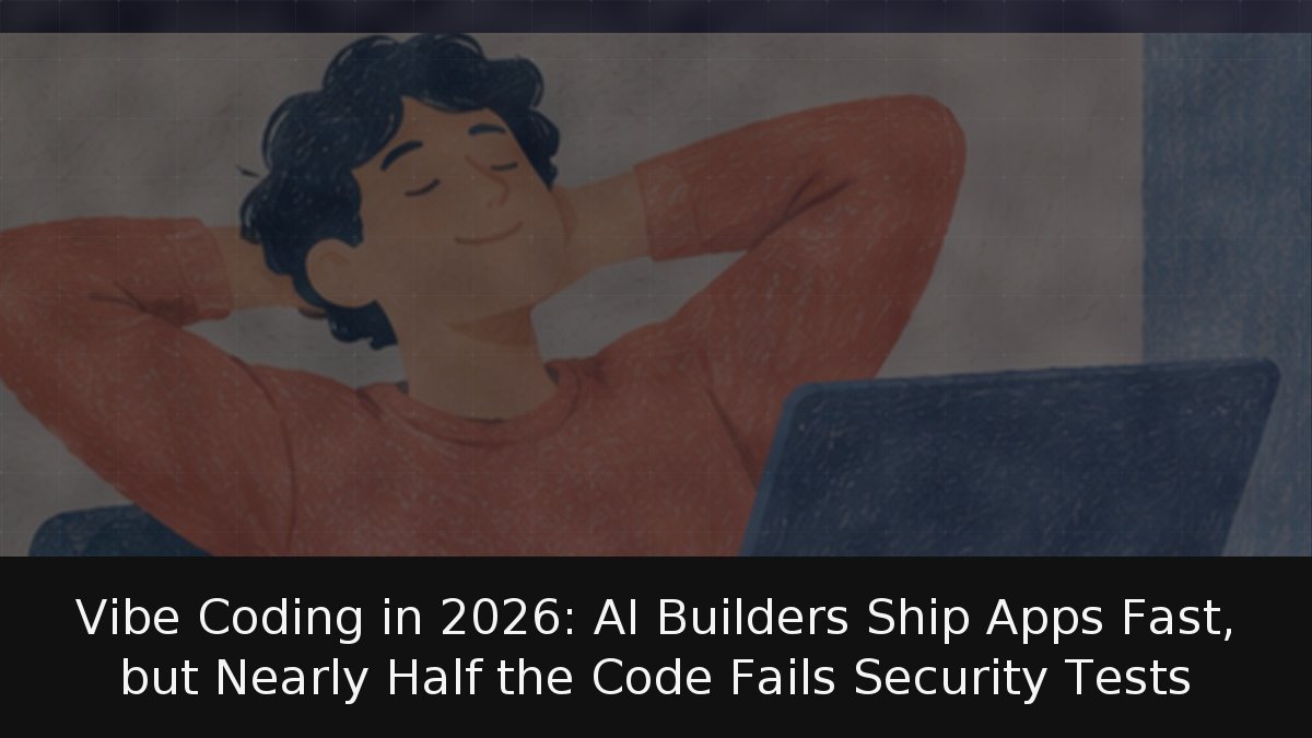 Vibe Coding in 2026: AI Builders Ship Apps Fast, but Nearly Half the Code Fails Security Tests