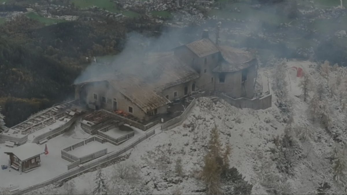 Eagle’s Nest fire reignites as Bavaria vows Hitler site won’t be left a ruin