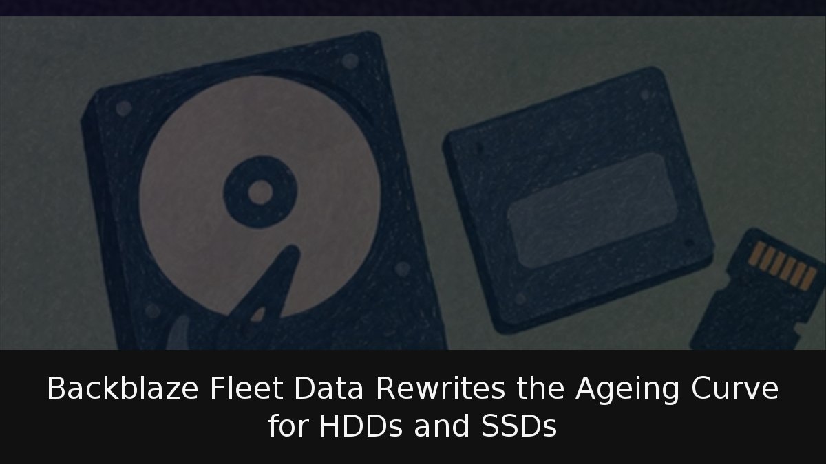 Backblaze Fleet Data Rewrites the Ageing Curve for HDDs and SSDs