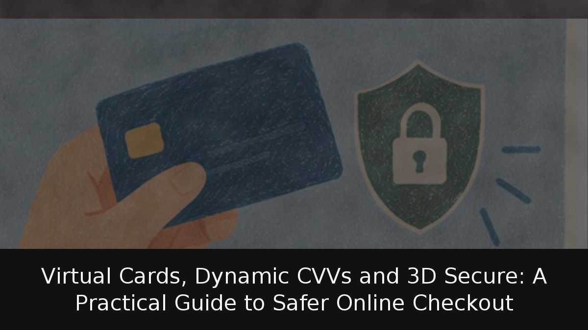 Virtual Cards, Dynamic CVVs and 3D Secure: A Practical Guide to Safer Online Checkout