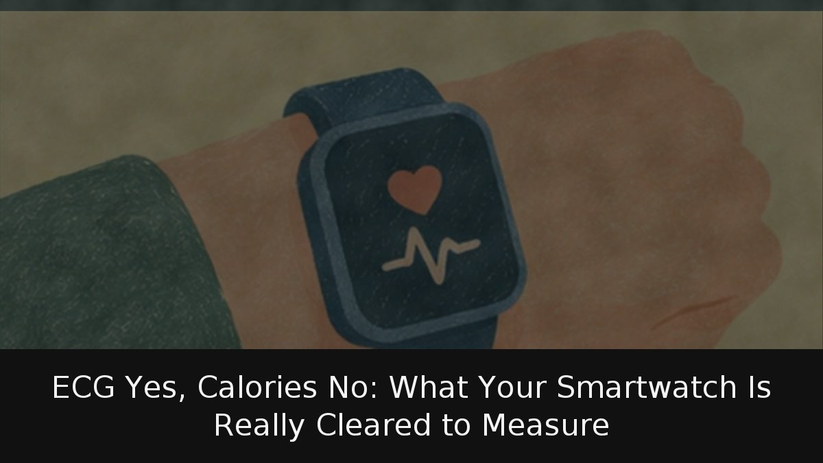 ECG Yes, Calories No: What Your Smartwatch Is Really Cleared to Measure