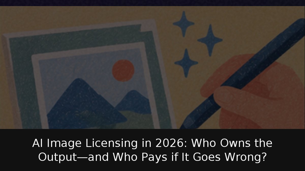 AI Image Licensing in 2026: Who Owns the Output—and Who Pays if It Goes Wrong?