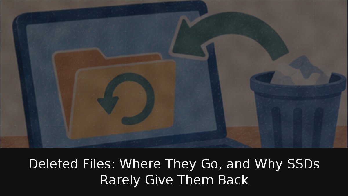 Deleted Files: Where They Go, and Why SSDs Rarely Give Them Back