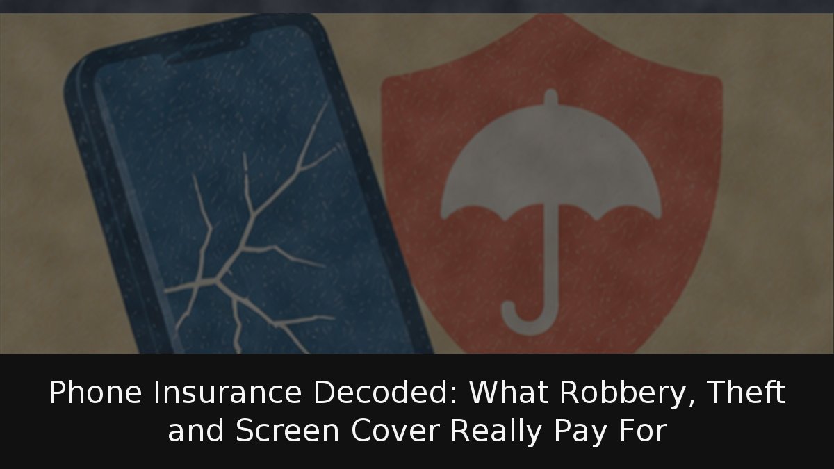 Phone Insurance Decoded: What Robbery, Theft and Screen Cover Really Pay For