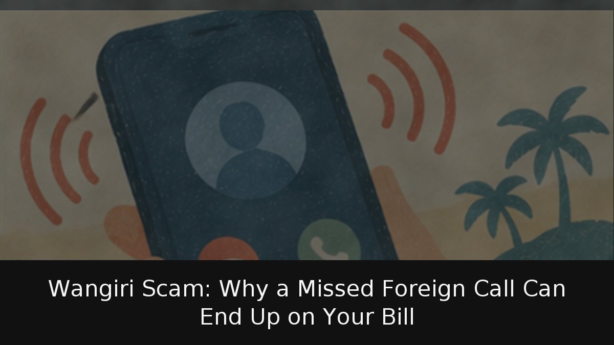 Wangiri Scam: Why a Missed Foreign Call Can End Up on Your Bill