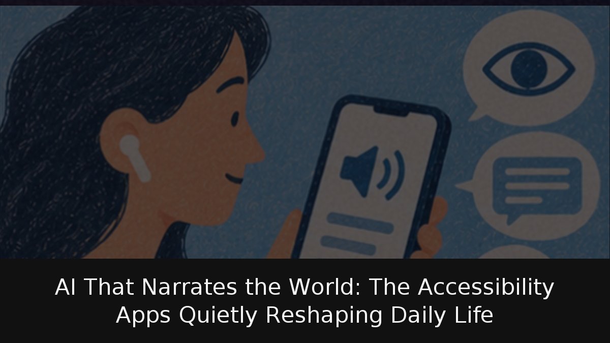 AI That Narrates the World: The Accessibility Apps Quietly Reshaping Daily Life