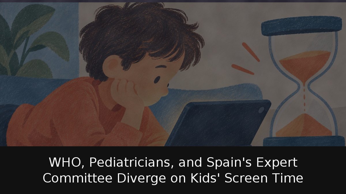 WHO, Pediatricians, and Spain’s Expert Committee Diverge on Kids’ Screen Time