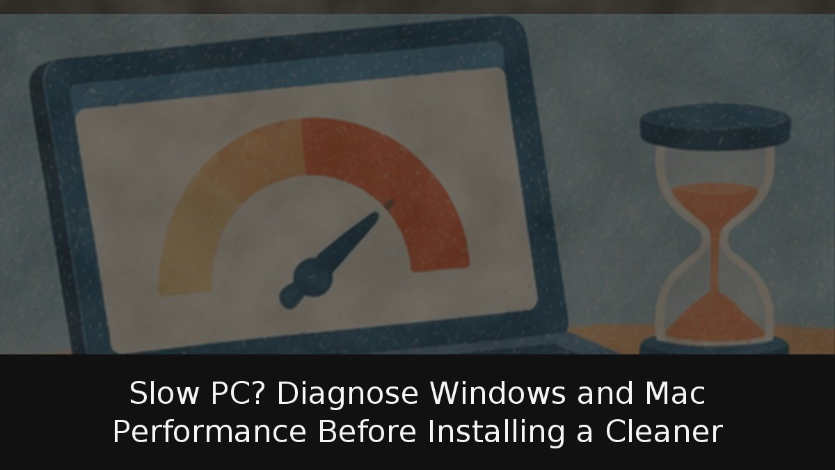 Slow PC? Diagnose Windows and Mac Performance Before Installing a Cleaner