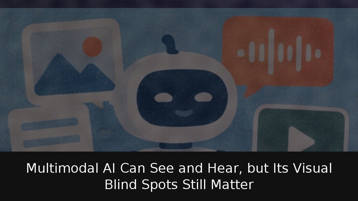 Multimodal AI Can See and Hear, but Its Visual Blind Spots Still Matter